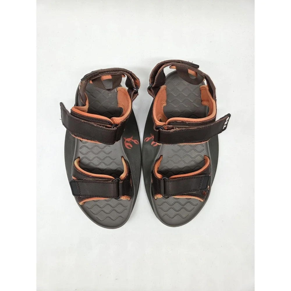 THE SHORE SHOE TSS Men Women Brown orange Stability Sandals SZ M9 W11 beach
